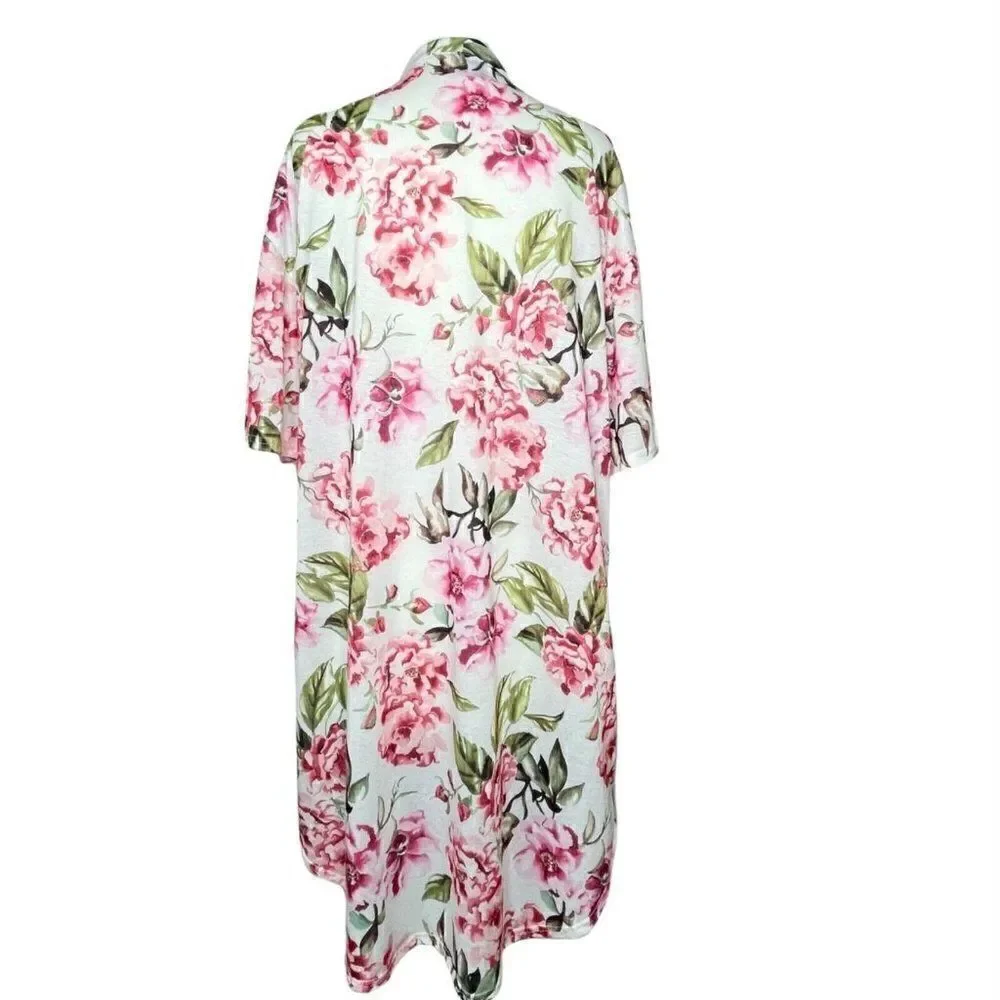 Show Me Your Mumu Brie Floral Rose Robe Kimono OS